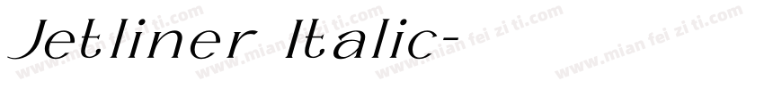 Jetliner Italic字体转换